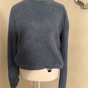 Women's Plush Blue Sweatshirt